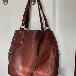 b. makowsky real leather purse/bag/satchel/tote